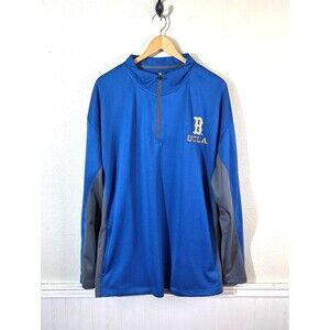 UCLA Bruins 1/4 Zip Pullover Mens 2XL Blue Gray KA Knights Apparel Performance